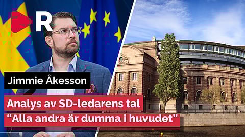 Analys av Jimmie Åkessons tal – "alla andra är dumma i huvudet"