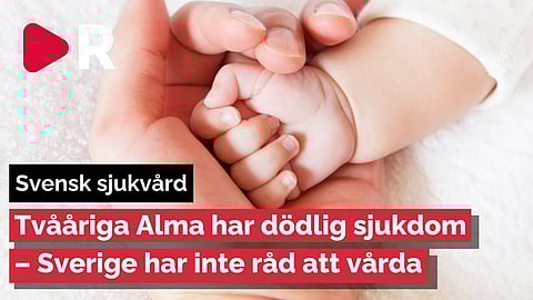 Hon nekades vård i Sverige – Nu startar en insamling för tvååriga Alma