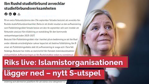 Live: Ibn Rushd lägger ned – Andersson kräver att libaneser flygs till Sverige