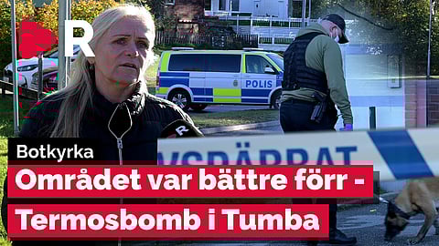 Boende i Tumba vaknade till termosbomb – "Området var bättre förr"