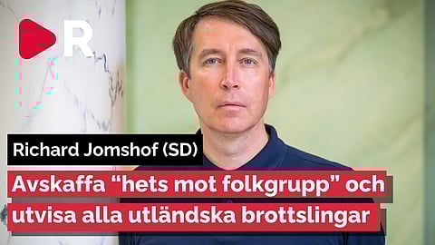 Jomshof (SD): Avskaffa lagen om hets mot folkgrupp