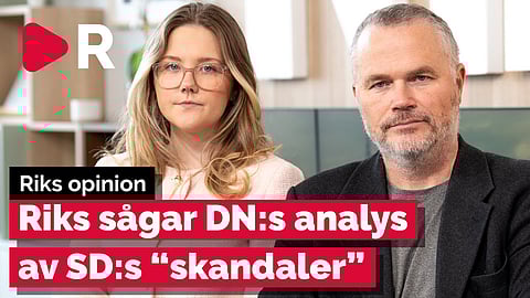 Riks sågar Dagens Nyheters analys av Sverigedemokraternas "skandaler"