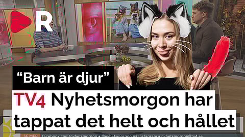 Barn identifierar sig som djur – Tv4 Nyhetsmorgon har tappat det helt