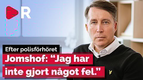 Richard Jomshof efter polisförhöret: "Jag har inte gjort något fel"