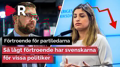 Så lågt är svenskarnas förtroende för vänstern