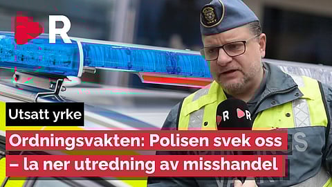 Ordningsvakten slogs blodig vid ingripande – Kritisk mot polisen