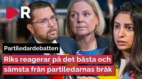 Riks reagerar: Partiledarnas sämsta och bästa ögonblick