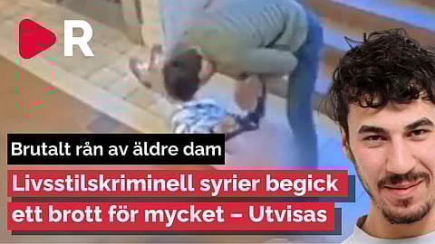 Ryckte halsband från 91-årig kvinna – Mångkriminell syrier utvisas