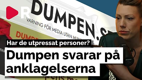 Anklagelsen mot Dumpen: Ägnar sig åt utpressning – "Lögner"