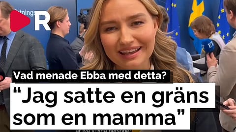 Mamma Ebba tillrättavisar lille Jimmie