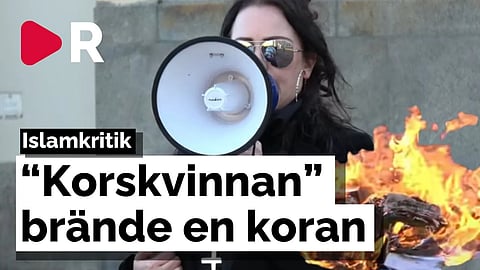 Hetsigt under koranbränning i Göteborg