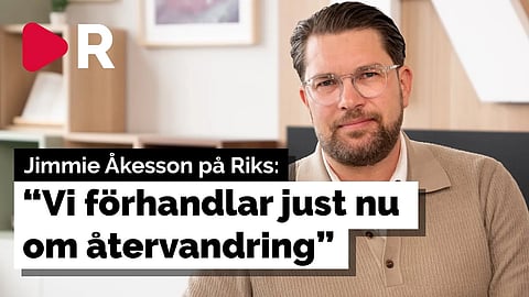 Jimmie Åkesson på Riks: Vi förhandlar just nu om återvandringen
