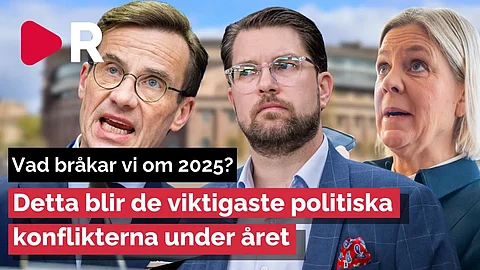 Riks Live: Det här blir de största politiska konflikterna 2025