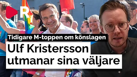 Tidigare M-toppen: Ulf Kristersson utmanar sina väljare med könslagen