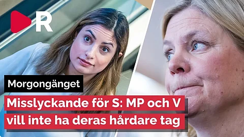 Morgongänget: Misslyckande för S: MP och V vill inte ha deras hårdare tag