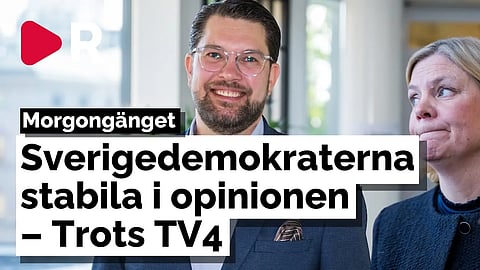 Morgongänget: Sverigedemokraterna stabila i opinionen – Trots TV4