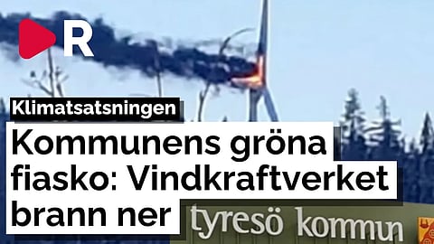 Kommunen la 42 miljoner på vindkraftverk – Brann ner