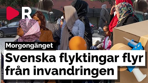Morgongänget: Svenska flyktingar flyr från invandringen