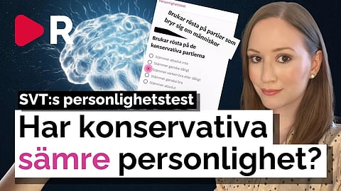SVT:s personlighetstest: Har konservativa sämre personlighet?