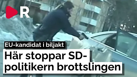 SD-politiker i dramatisk biljakt – Drar vapen mot kriminell
