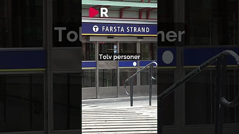 Tolv personer till sjukhus efter sprägning i Farsta