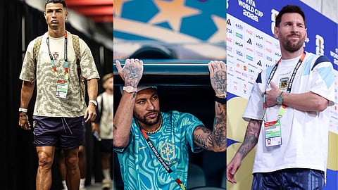 Ronaldo, Neymar and Messi