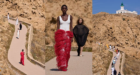 Jacquemus runway show in Corsica