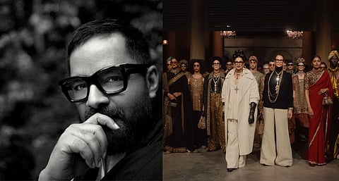 Sabyasachi and a still from his 25th Anniversary show
