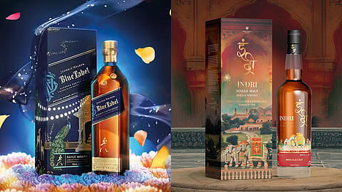 Johnnie Walker Blue Label vs Indri Diwali Edition