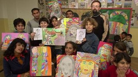 DETI Z JAROVNÍC: Sa zúčastnili benefičnej aukcii kresieb v Slovenskom inštitúte vo Viedni.