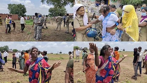बीडमध्ये पोलीस अन् महिलांमध्ये खडाजंगी; संतप्त महिलेने केलं विष प्राशन !