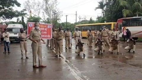 महाडमध्ये पोलिसांचे मॉकड्रिल