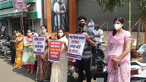 vedantikaraje bhosale in satara traders agitation