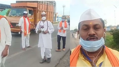 आषाढी वारीसाठी विश्व वारकरी सेनेची दिंडी पंढरपूरकडे रवाना