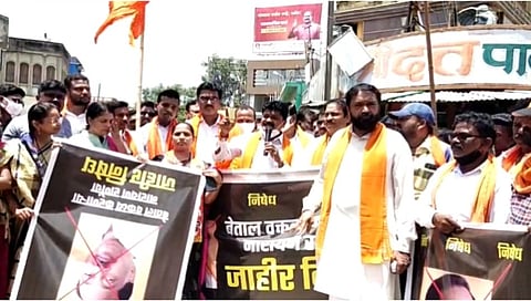 यवतमाळमध्ये शिवसैनिकांनी जाळले नारायण राणेंचे पोस्टर