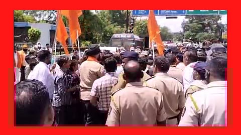 नांदेड मध्ये शिवसेना भाजप कार्यकर्ते आमने-सामने