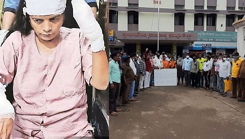 कल्पिता पिंपळे यांच्यावरील हल्ल्याच्या निषेधार्थ इंदापूरात कामबंद आंदोलन