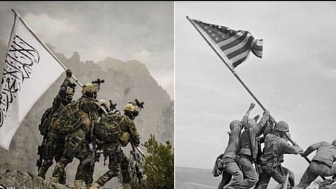 ऐतिहासिक छायाचित्र पोस्ट करत तालिबानने उडवली अमेरिकेची खिल्ली