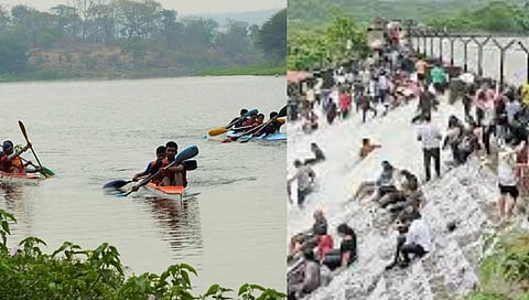कासारसाई धरणावर पर्यटकांची मोठ्या प्रमाणात गर्दी