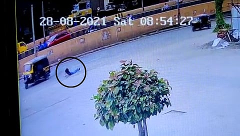 चित्तथरारक! रिक्षाचालक छेड काढत असल्यानं तरुणीची धावत्या रिक्षातून उडी