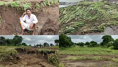 दुष्काळी बीड जिल्ह्यात अतिवृष्टीचा कहर शेतपिकांचं प्रचंड नुकसान..!