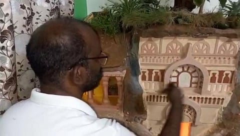 प्रभाकर जोगदंड यांनी हुबेहूब साकारली नाशिकची बुद्ध लेणी