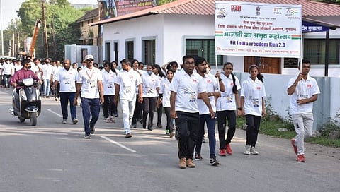 नेहरू युवा केंद्राच्यावतीने फिट इंडिया रन स्पर्धाचे आयोजन