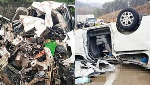 भीषण अपघात: अंत्यसंस्कारासाठी जाताना ५ जणांवर काळाचा घाला