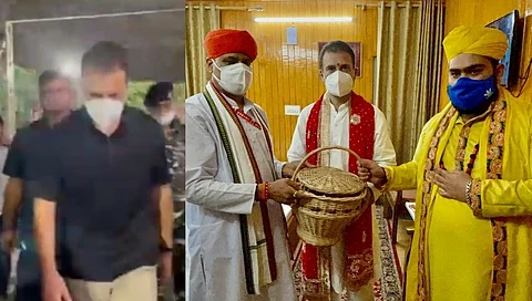 जय माता दी: १४ किमी पायी चालत राहुल गांधी वैष्णोदेवीला पोहोचले