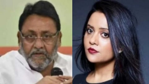 'त्या' ट्वीट प्रकरणी माफी मागा अन्यथा...; अमृता फडणवीसांची नवाब मलिकांना नोटीस