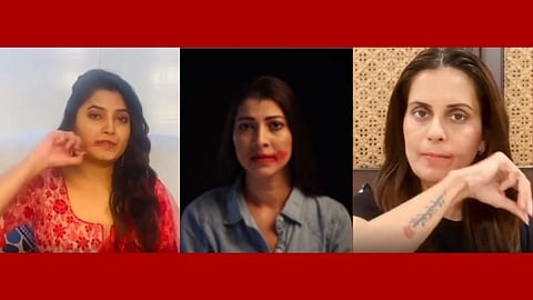 मराठी अभिनेत्र्या ओठावरची लिपस्टिक पुसत का म्हणतायत #BanLipstick ?