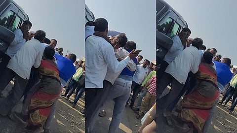 Free Style Fight on Beed-Solapur Highway