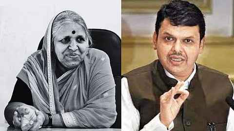 Sindhutai Sapkal and Devendra Fadnavis