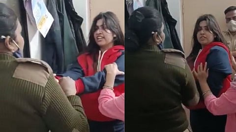 पुण्यात पोलिसांवर हल्ला; कर्वेनगरमध्ये तरुणीची पोलिसांना चौकीतच मारहाण...(पहा व्हिडिओ)